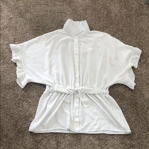 Zara White Blouse